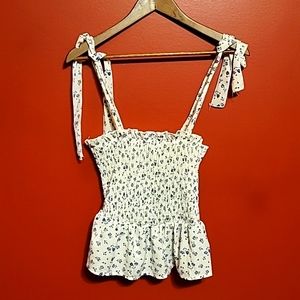 Shein tie sleeve crop top